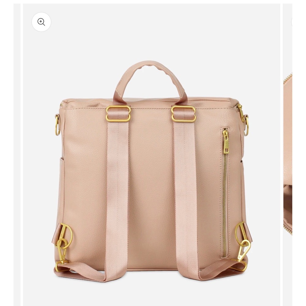 Fawn Design The Original Diaper Bag Warm Blush Vegan Leather Backpack NEW Unisex - Picture 3 of 12